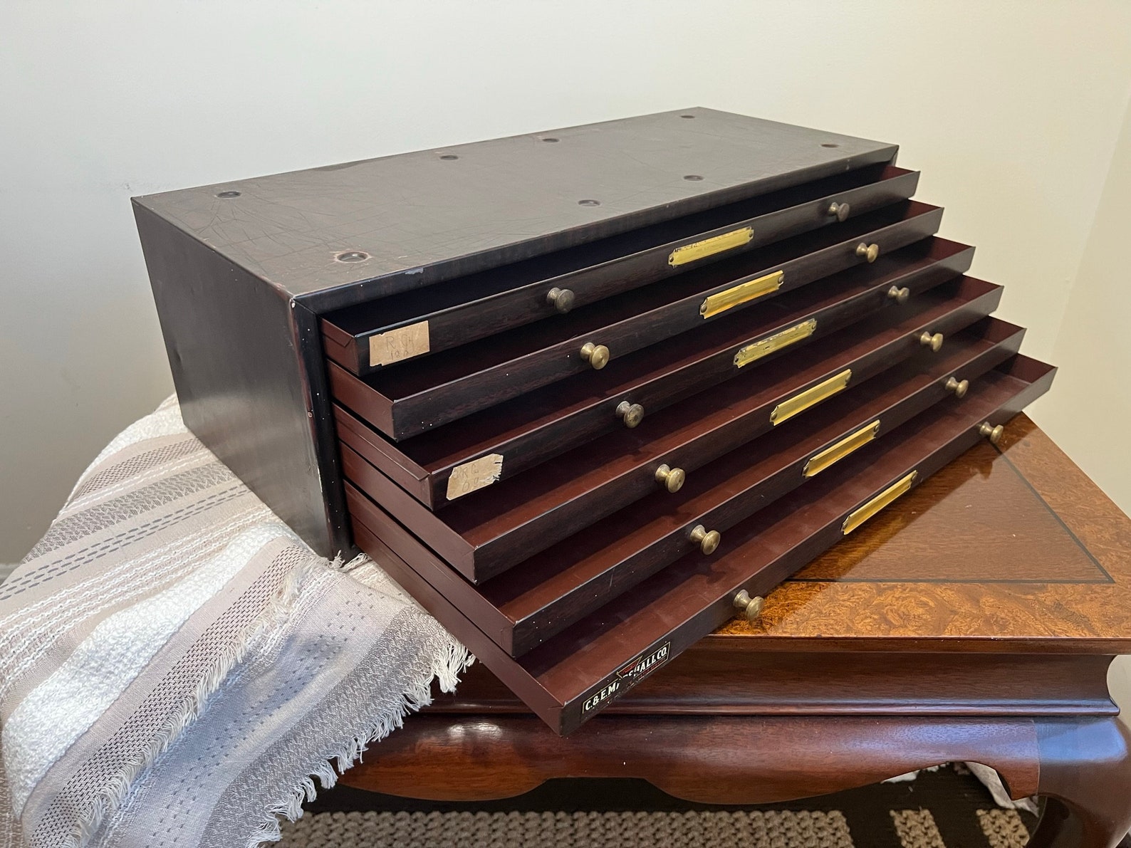 Vintage Midcentury Metal Watchmaker's 6 Drawers Etsy