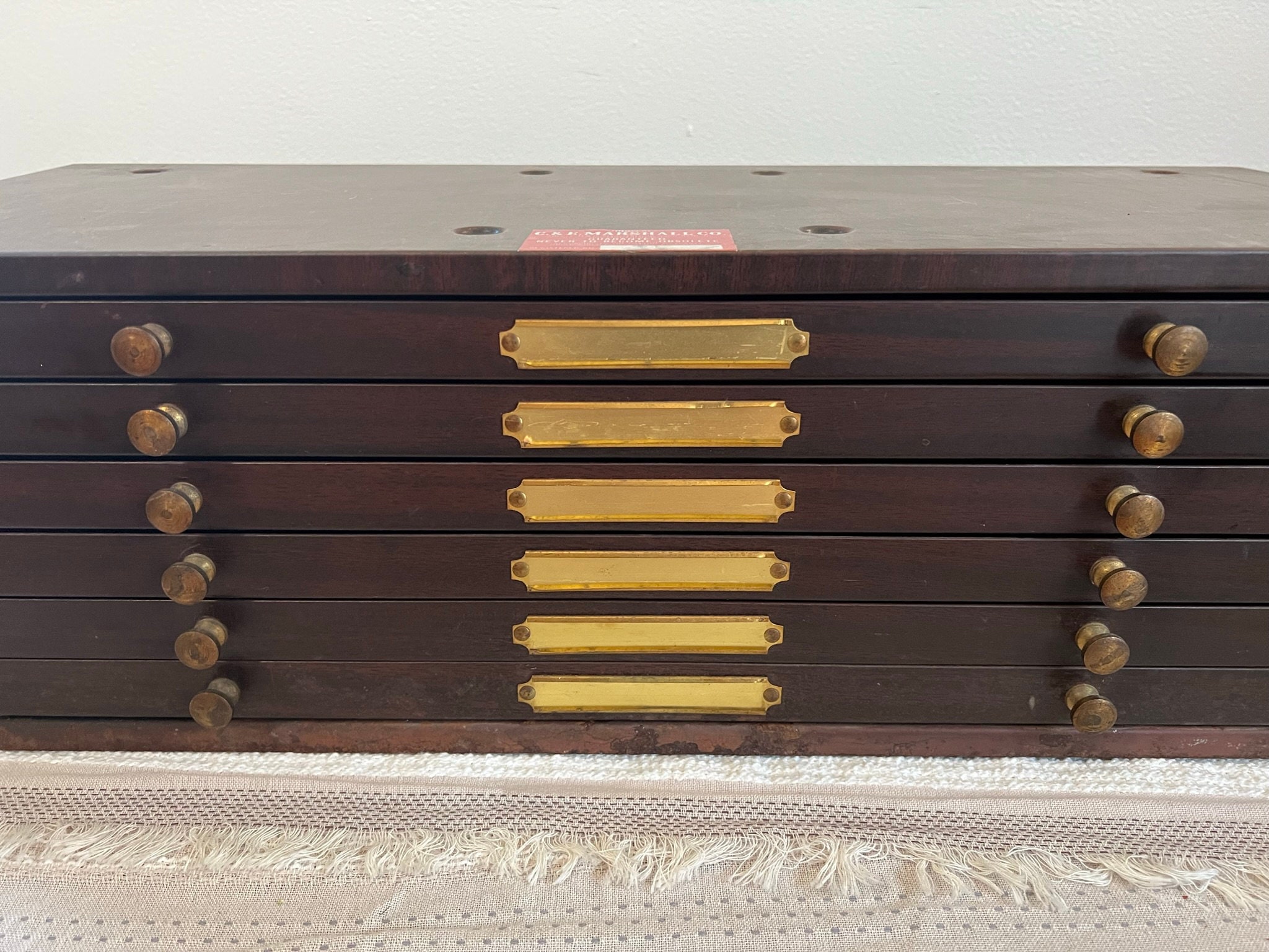 Vintage Midcentury Metal Watchmaker's 6 Drawers Etsy