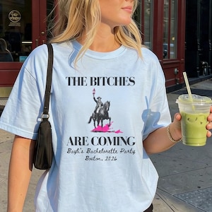 Custom Bridal Squad, Personalized Bachelorette Party Shirt, Boston Bach Bride Tee