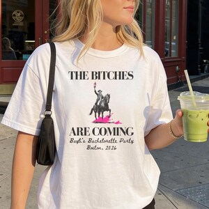 Personalized Bachelorette Party Shirt, Boston Bach Bride Squad Tee, Funny Bridal Top