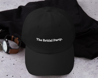 El grupo nupcial: gorra de papá bordada / gorra minimalista para despedida de soltera