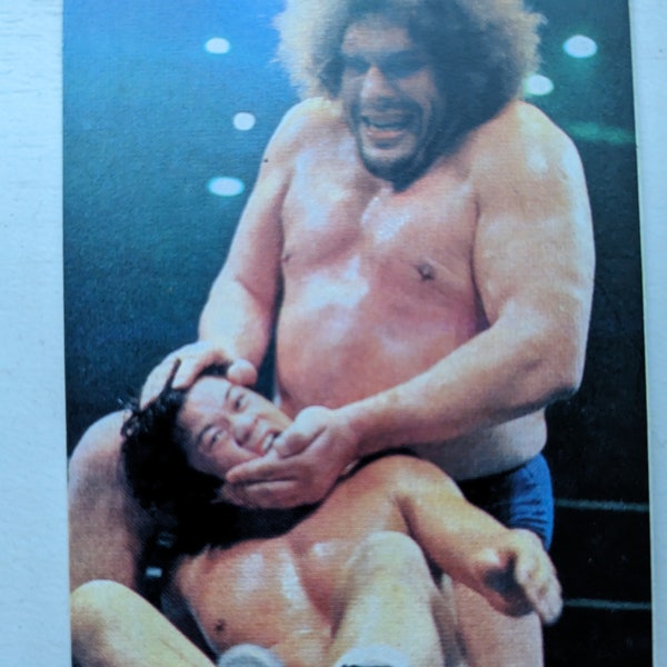 Japan wrestling card marusho vintage andre the giant 80S