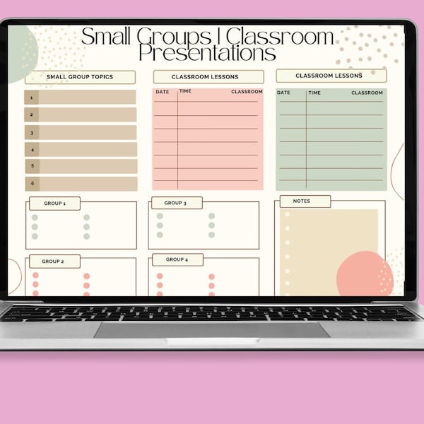 School Counselor Small Groups/Classroom Presentations Digital Download Template