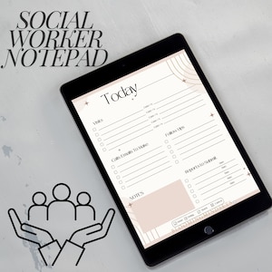 Bloco de notas estruturado para assistente social - download digital