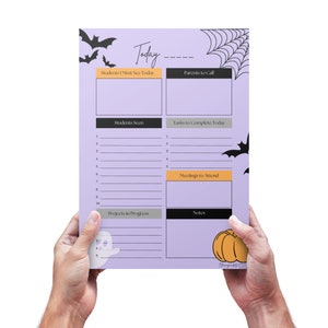Halloween School Counselor Notepad