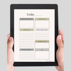 School Counselor Notepad #3 Digital Download Template