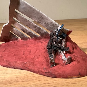 Crashed LAAT GUNSHIP Door | Legion Terrain With Dead Clone - STL-file