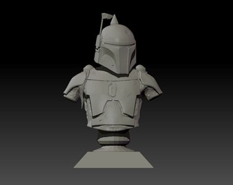 Boba Fett | 3D-model Star Wars-buste