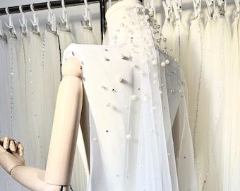 Perlen Hochzeit Schleier, Hochzeit Schleier, Ivory Hochzeit Schleier