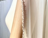 Beaded Wedding Veil, Beaded Ivory Bridal Veil