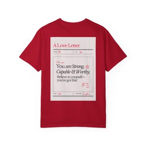 Camiseta "Difundiendo amabilidad", una carta de amor