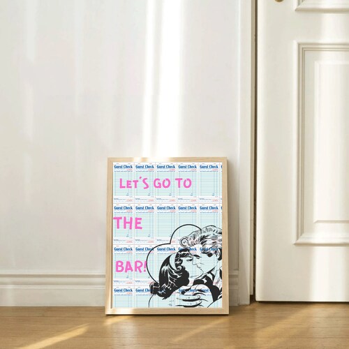 Guest Check Espresso Martini Print Beer Cart Art Digital Etsy