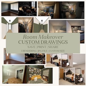 Custom Digital Room Makeover Mockup | Virtual Interior Design | Personalized Room Redesign | Home Decor Visualization