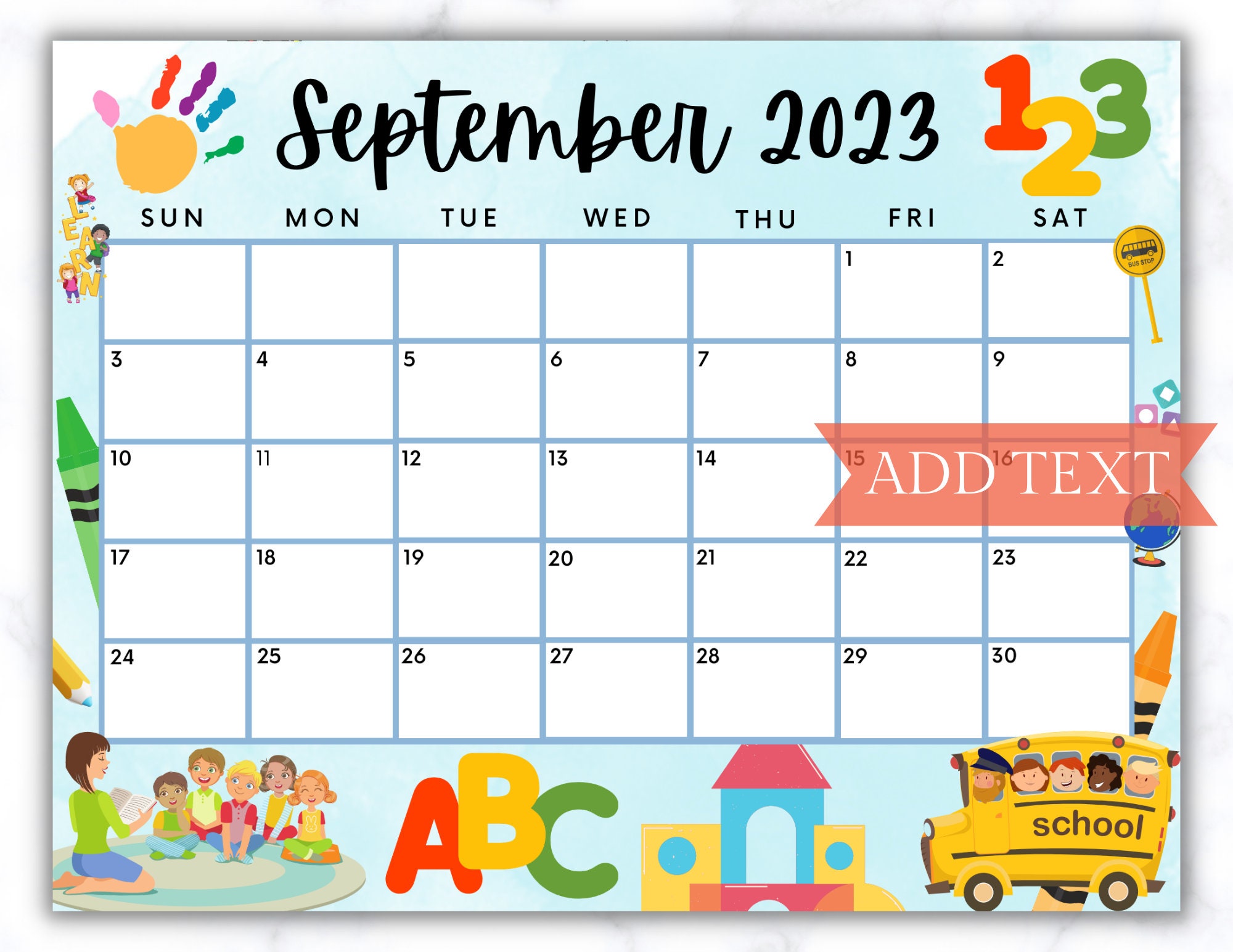 Free September 2023 Calendar Printable Pdf