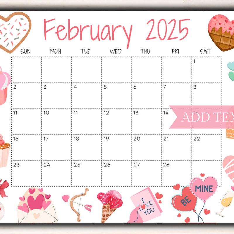 Valentines Day Pdf Planner 2025 Etsy