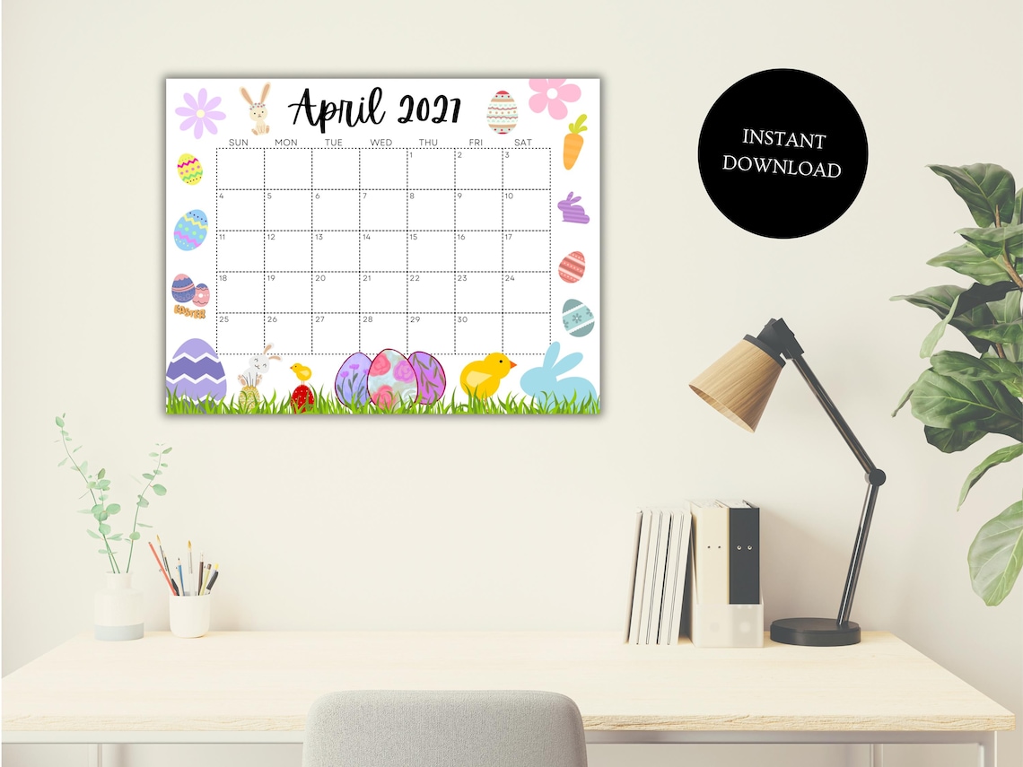 Calendario editable de abril de 2027, calendario imprimible de 2027 ...