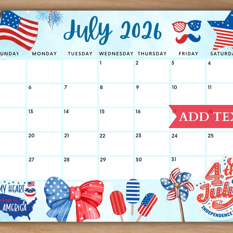 Fourth of July Printable Etsy
