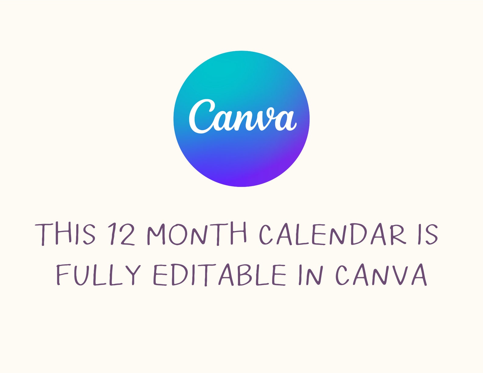  2023 Printable Monthly Calendar Template Wall Calendar 2023 Etsy