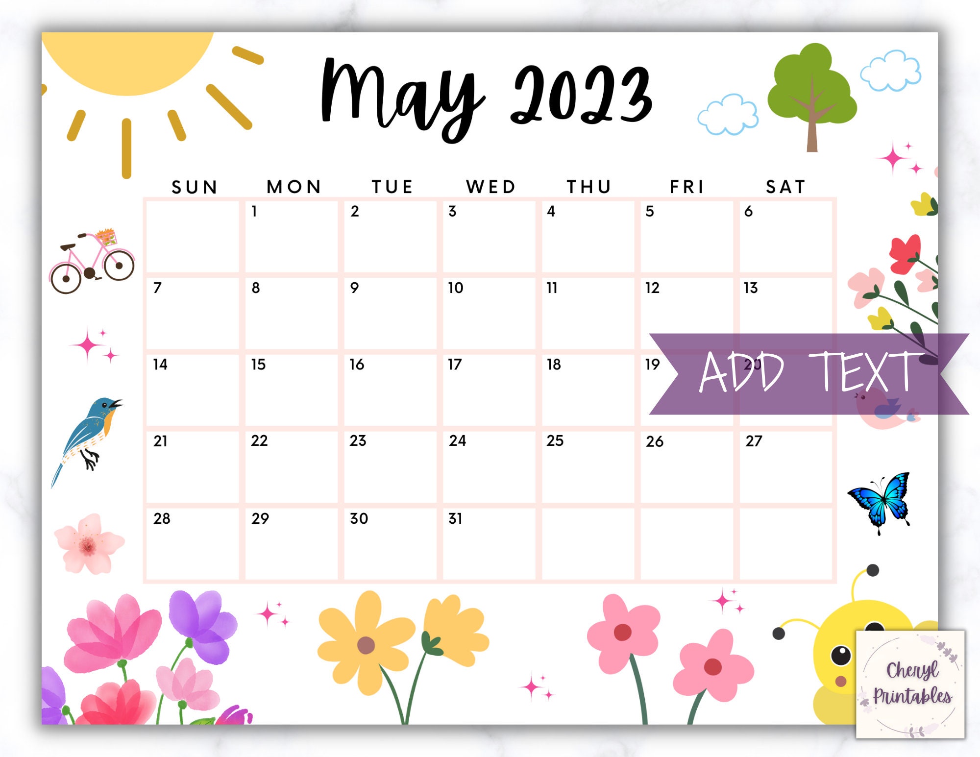 May Calendar - Etsy May Calendar - Etsy