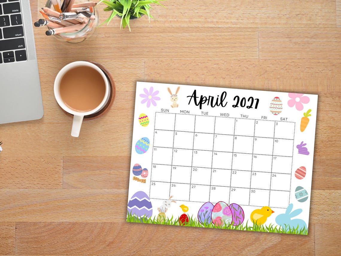 Calendario editable de abril de 2027, calendario imprimible de 2027 ...