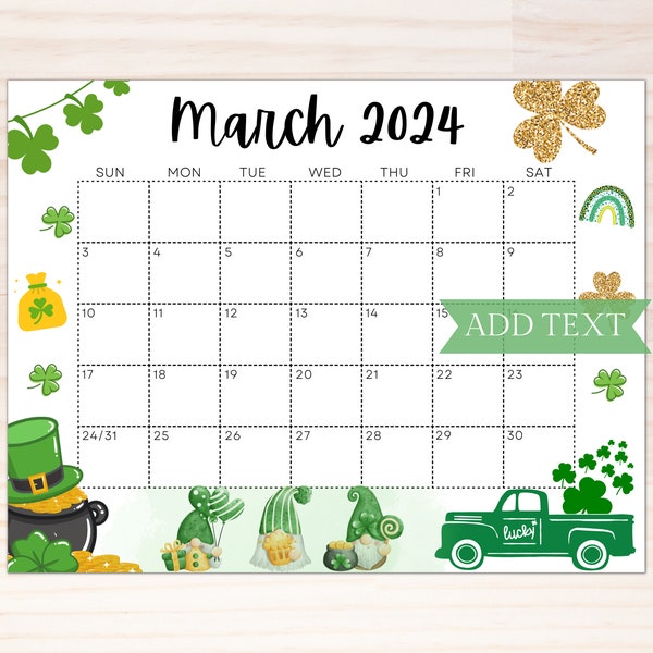 Free March Printable Etsy