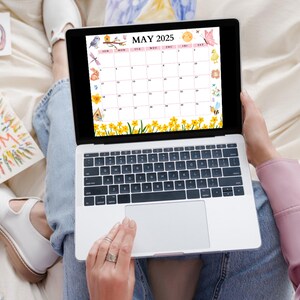 EDITABLE May 2025 Calendar, Printable Calendar 2025, Cute Spring ...