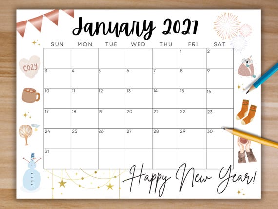 Editable January 2027 Calendar, Printable Monthly Planner (digital Download) - Etsy Editable January 2027 Calendar, Printable Monthly Planner (digital Download) - Etsy