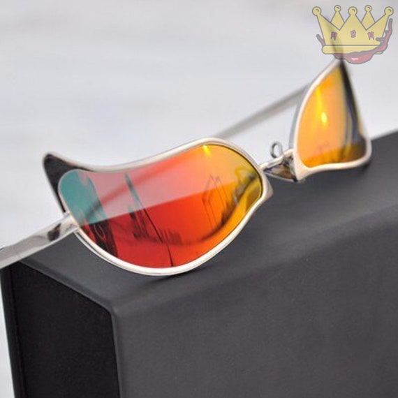 JIUMOZHI Doflamingo Sunglasses Cosplay Prop Cat Eye Sunglasses for Kids  Adult Fashion Party Accessories