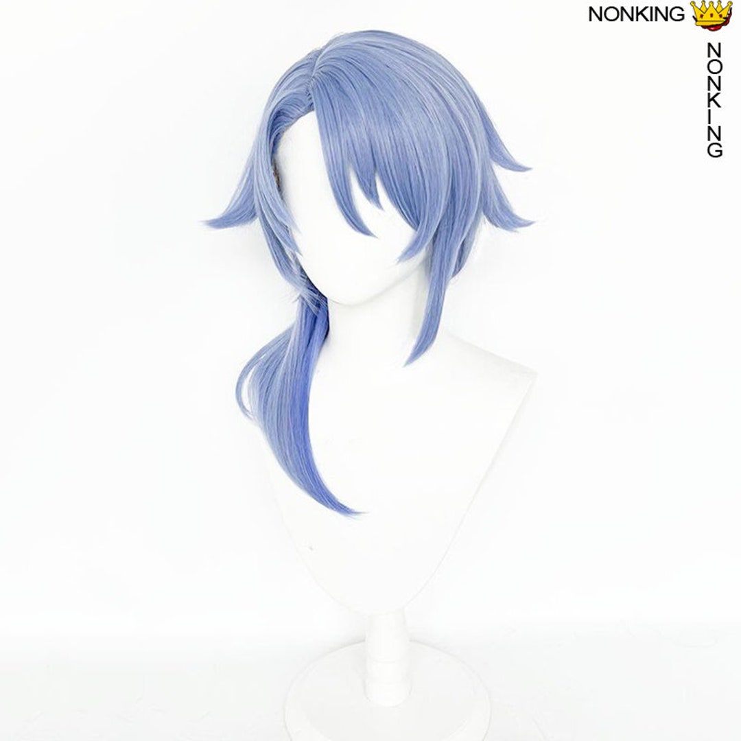 Kamisato Ayato Hair Cosplay Genshin Impact Cosplay Wigs Game Etsy