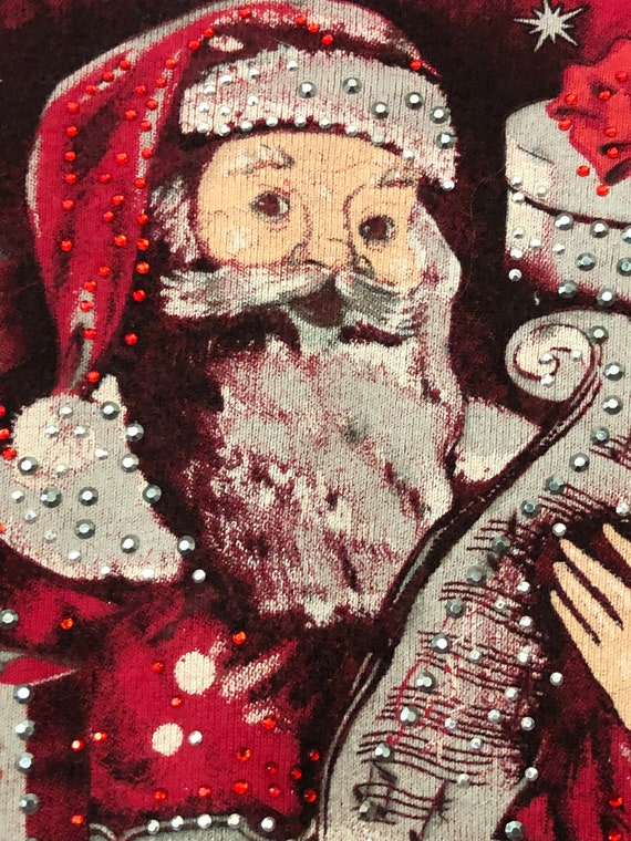 Santa Claus Merry Christmas Bling Glitter Christo… - image 3