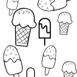Printable Hello Summer Coloring Pages - Coloring Pages to Download - Etsy