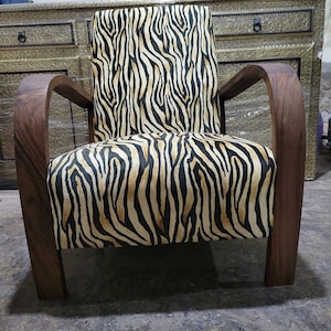 Mid Century Armchair - Antique Lounge Chair - Modern Armchair - Antique Armchair - Handcrafted Walnut Chair