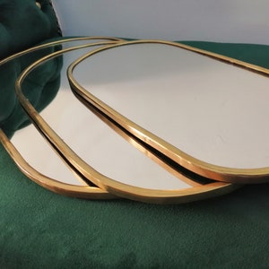 Lots of 3 Moroccan  Mirrors | Copper wall mirrors | irregular mirror set | Moroccan brass mirrors