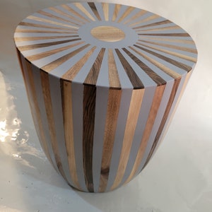 Round moroccan coffee table walnut resin wood custom moroccan tea table boho coffee table side table