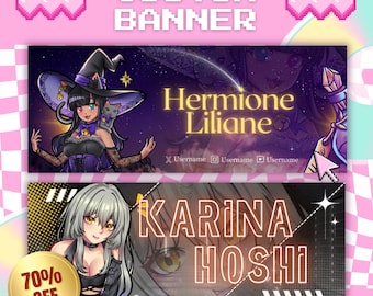 Custom Anime Twitch Banner | Streaming, YouTube, Discord