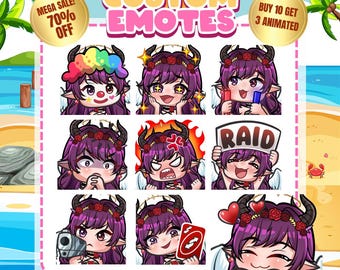Custom Twitch Emotes | Animated Emotes | Twitch Emote for streamer | YCH | Animal Emotes | Chibi Style | Kick Emotes | Discord Emotes