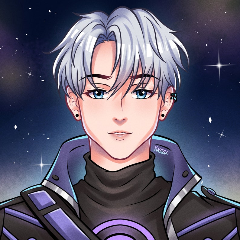 Custom PFP Art | VTuber Avatar, Character Art, Digital Illustration, Anime Portrait, Fanart, OC Design, Anime Art Commission