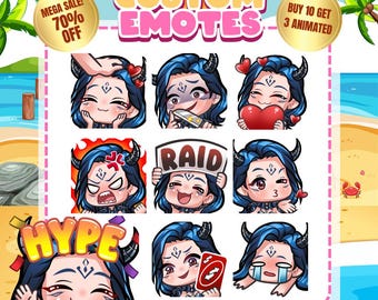 Custom Twitch Emotes | Animated Emotes | Twitch Emote for streamer | YCH | Animal Emotes | Chibi Style | Kick Emotes | Discord Emotes