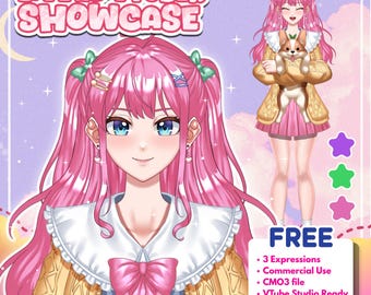 Custom VTuber Model and Live2D Rigging | Ready To Use Vtuber