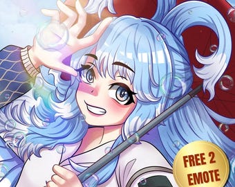 Diseño de foto de perfil de Anime personalizado con fondo