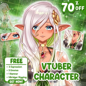 Custom Vtuber Model Commercial Use For Live2D Vtuber Anime Character Design and Vtuber Male and Female Ready to Rigging use For Your Stream