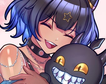 Individuelles Anime-Profilbild für VTuber oder OC, digitale Charakterillustration