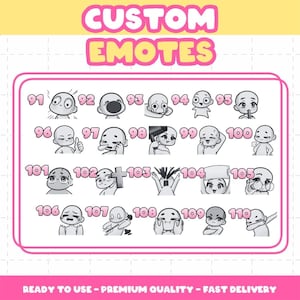 Custom Twitch Emotes | Animated Emotes | Twitch Emote for streamer | YCH | Animal Emotes | Chibi Style | Kick Emotes | Discord Emotes