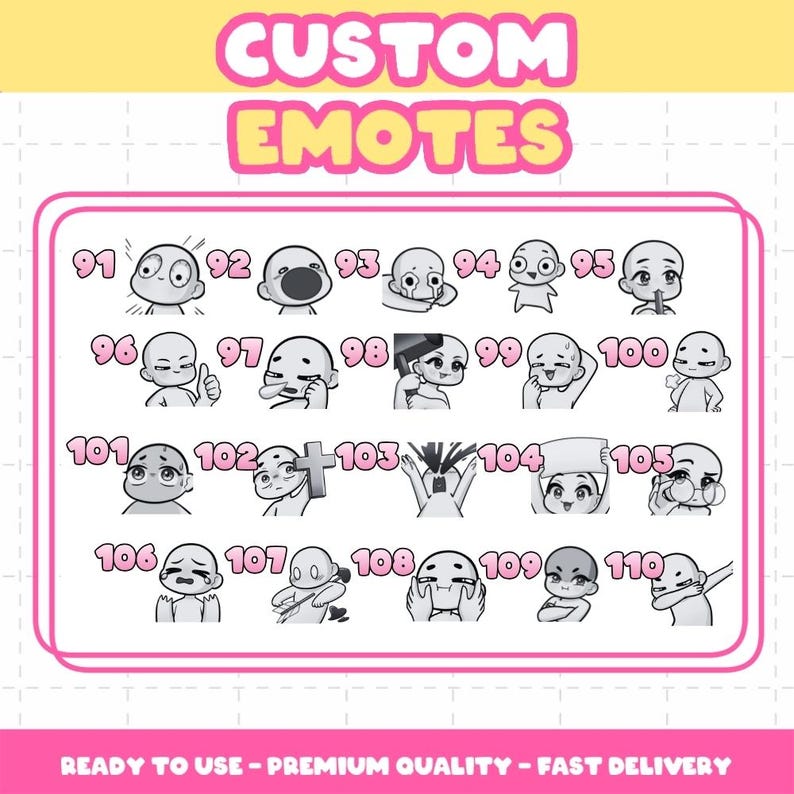Custom Twitch Emotes | Animated Emotes | Twitch Emote for streamer | YCH | Animal Emotes | Chibi Style | Kick Emotes | Discord Emotes