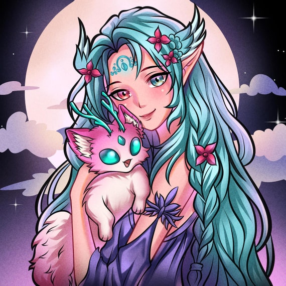 Custom Anime PFP: Profile Picture Design with Background