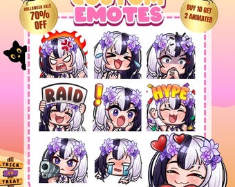 Custom Twitch Emotes, VTuber Emote Commission, Chibi Emotes for Discord & YouTube