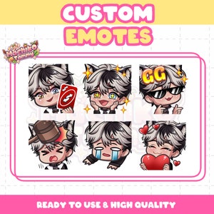 Custom Twitch Emotes | Animated Emotes | Twitch Emote for streamer | YCH | Animal Emotes | Chibi Style | Kick Emotes | Discord Emotes