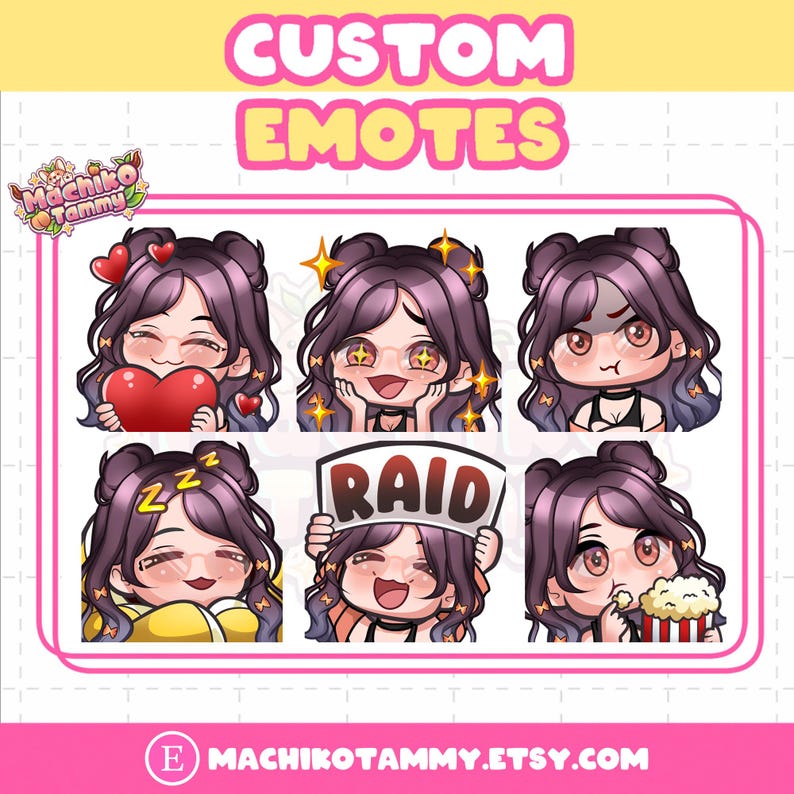 Custom Twitch Emotes | Animated Emotes | Twitch Emote for streamer | YCH | Animal Emotes | Chibi Style | Kick Emotes | Discord Emotes