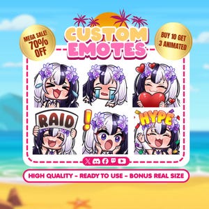 Custom Twitch Emotes | Animated Emotes | Twitch Emote for streamer | YCH | Animal Emotes | Chibi Style | Kick Emotes | Discord Emotes