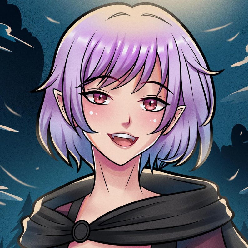Custom PFP Art | VTuber Avatar, Character Art, Digital Illustration, Anime Portrait, Fanart, OC Design, Anime Art Commission